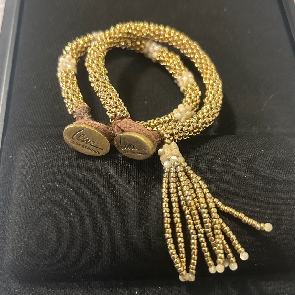 Lena Bernard Gold Beaded Bracelet